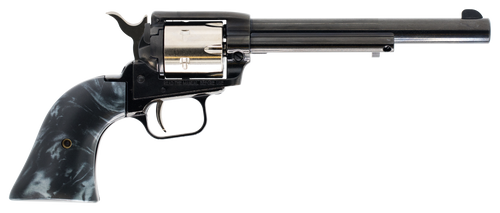 Heritage Mfg RR22TT6BLKPRL Rough Rider Altamont 22 LR 6 Shot, 6.50" Black Oxide Steel Barrel, Black Oxide Zinc Alloy Frame, Matte Stainless Cylinder, Black Pearl Grip, Manual Safety, Exposed Hammer