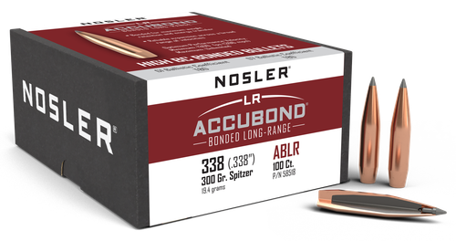 Nosler 58518 AccuBond Long Range 338Cal 300gr Spitzer Point 100/Box