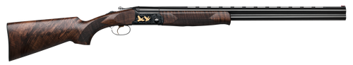 F.A.I.R. FRSLX600BL1228 SLX 600  12 Gauge 2rd 3" 28" Vent Rib Black Barrel, Steel Receiver w/Black Engraved Metal Finish, Walnut Stock, Single-Stage Trigger