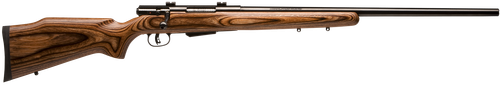 Savage Arms 19140 25 Lightweight Varminter 22 Hornet 4+1 Cap 24" Matte Black Rec/Barrel Natural Brown Laminate Stock Right Hand (Full Size)