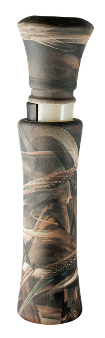 Duck Commander DC2006 Camo Max  Open Call Double Reed Mallard Hen Sounds Attracts Ducks Realtree Max-4 Plastic