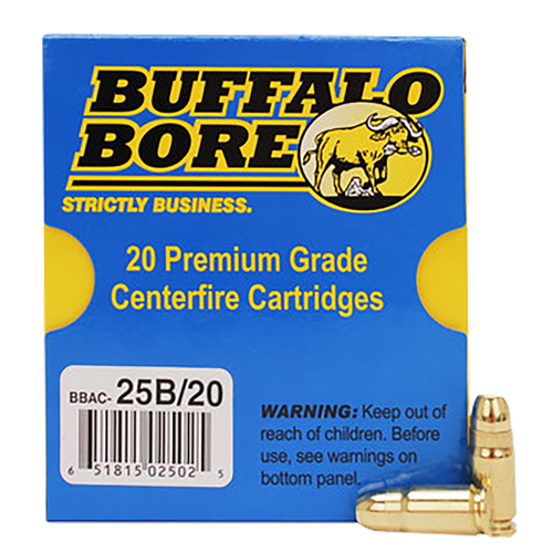 Buffalo Bore Ammunition 25B20 Heavy Strictly Business 357Sig 125gr Full Metal Jacket Flat Nose 20 Per Box/12 Case