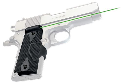 Crimson Trace 0141101 Lasergrips  Fits 1911 Compact, Green Laser Black Polymer
