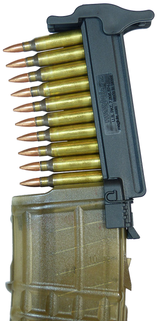 Maglula LU54B StripLULA Loader Black Polymer 10rd 223 Rem/ 5.56x45mm NATO Compatible w/ Steyr Arms AUG
