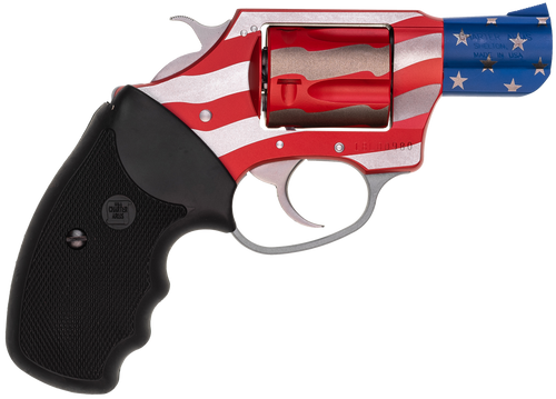 Charter Arms 23872 Undercover The Old Glory Small 38 Special, 5 Shot 2" American Flag Stainless Steel Barrel & Cylinder, American Flag Aluminum Frame w/Black Finger Grooved Rubber Grip, Exposed Hammer
