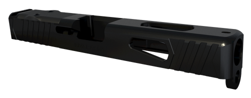 Rival Arms RA10G105A Precision Slide A1 QPQ Black 17-4 Stainless Steel with Front/Rear Serrations & Doctor Optic Cut for Glock 17 Gen3
