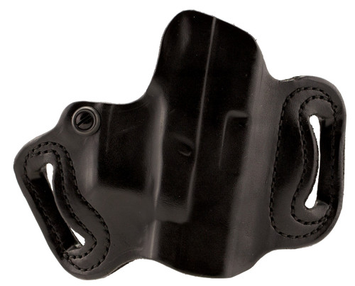 DeSantis Gunhide 086BAE1Z0 Mini Slide  OWB Black Leather Belt Slide Compatible w/Most Glock Belt 1.75" Wide Right Hand