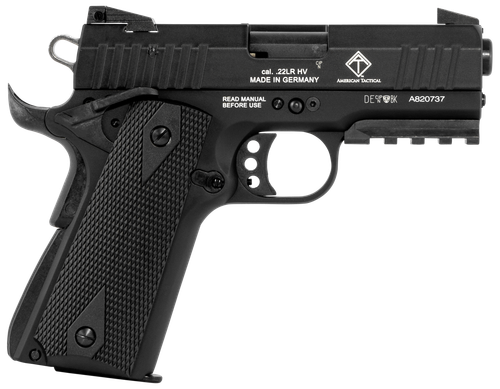 GSG GERG2210GSG9CA 922 *CA Compliant 22 LR 10+1 3.40" All Black Steel Barrel, Serrated Slide, Zinc Alloy w/Picatinny Rail & Beavertail Frame, Black Double Diamond Polymer Grip