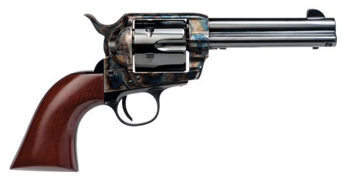 Cimarron PP400 Frontier Pre-War 1896-1940 38 Special 357 Mag 6 Shot, 4.75" Blued Steel Barrel, Blued Cylinder, Color Case Hardened Steel Frame, Walnut Grip, Exposed Hammer