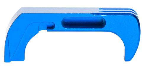 Cross Armory CRG5MCBL Mag Catch  Extended Compatible w/Glock Gen4-5 Blue Anodized Aluminum