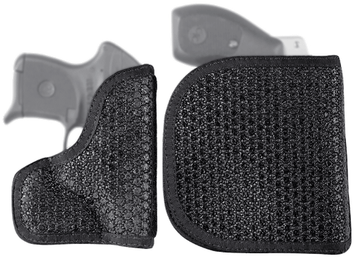 DeSantis Gunhide M44BJP6Z0 Super Fly  Pocket Black Rubberized Fabric Fits Colt Mustang Ambidextrous