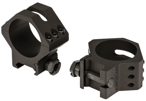 Weaver Mounts 99682 Six-Hole Picatinny Rings  Matte Black 34mm Low