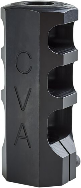 CVA AC1726 Muzzle Brake  Black Nitride with 3/4"-24 tpi Threads for 50 Cal CVA Paramount, Accura LR-X, Accura MR-X