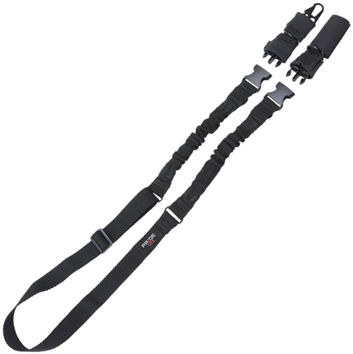 Tac Six 8911 Citadel Single & Double Point Sling Black Webbing 50" OAL Single to Two Point MSR