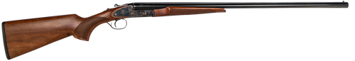 CZ-USA 06401 Sharp-Tail  12 Gauge 3" 2rd 28" Black Hard Chrome Side by Side Barrel, Color Case Hardened Metal Finish, Turkish Walnut Stock Includes 5 Chokes