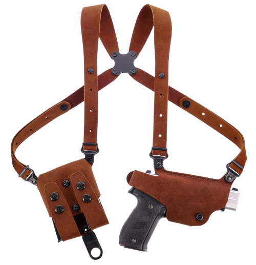 Galco CL2204 Classic Lite 2.0 Shoulder System Shoulder Size Fits Chest Up To 56" Natural Leather Shoulder Fits Walther PPK Fits Walther PPK/S Right Hand