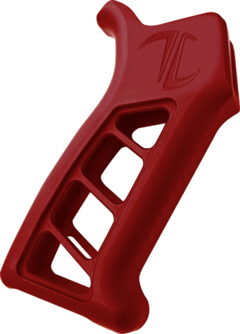 TIMBER CREEK OUTDOOR INC EARPGR Enforcer AR Pistol Grip Red Anodized with Clear Cerakote Aluminum