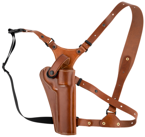 Galco GA128 Great Alaskan  Size Fits Chest Up To 54" Tan Leather Shoulder/Torso Strap Fits Ruger GP100 Fits S&W L Frame Right Hand