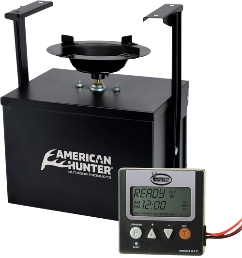 American Hunter 20558 Heavy Duty Spin Kit  8 Programs 1-30 Seconds Duration Black Features Digital Timer