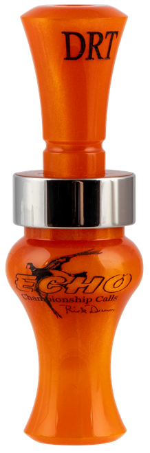 Echo Calls 79026 Timber  Double Reed Mallard Sounds Attracts Ducks Orange Pearl Acrylic