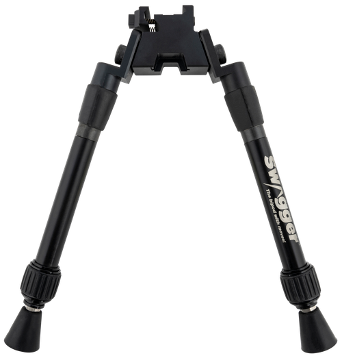Swagger SWAGBPSEA12 Sea12 Extreme Angle Bipod with Black Finish, Picatinny Attachment & 9-12" Vertical Adjustment