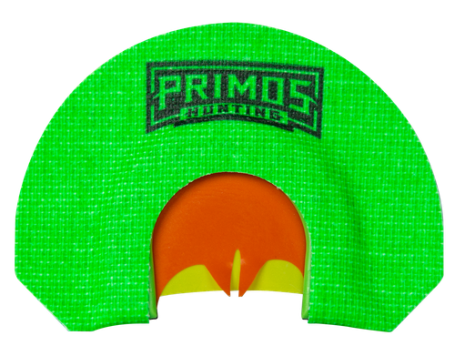 Primos PS1267 The Lucy  Diaphragm Call Triple Reed Turkey Hen Sounds Attracts Turkey Green Plastic Bat Cut