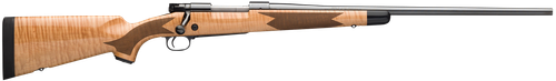 Winchester Repeating Arms 535218212 Model 70 Super Grade 243 Win Caliber with 5+1 Capacity, 22" Barrel, High Polished Blued Metal Finish & Gloss AAA Maple Stock Right Hand (Full Size)