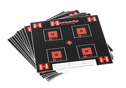 Hornady 9963 Lock-N-Load Target Grid Hanging Paper Black Red White 10 Pack