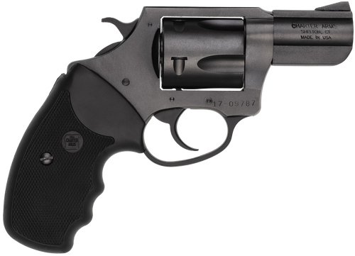 Charter Arms 13520 Mag Pug  Large 357 Mag, 5 Shot 2.20" Black Ported Steel Barrel, Black Steel Cylinder & Frame w/Black Finger Grooved Rubber Grip