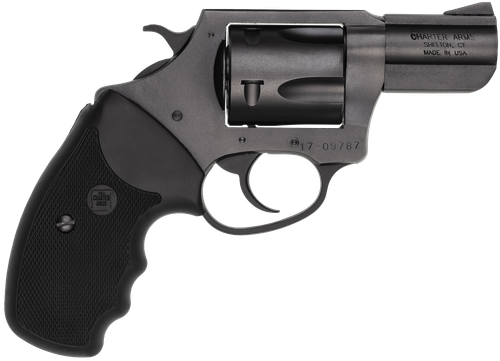 Charter Arms 13520 Mag Pug  Large 357 Mag, 5 Shot 2.20" Black Ported Steel Barrel, Black Steel Cylinder & Frame w/Black Finger Grooved Rubber Grip