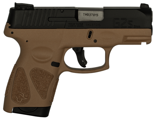 Taurus 1G2S931T G2S  9mm Luger 7+1 3.26" Stainless Steel Barrel, Matte Black Serrated Steel Slide, Tan Polymer Frame w/Picatinny Rail, Tan Polymer Grip ,Right Hand