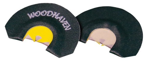 Woodhaven WH320 Talon  Diaphragm Call Triple Reed Turkey Hen Sounds Attracts Turkeys Black