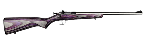 Crickett KSA2228 Youth  22 LR 1rd 16.12" Stainless Steel Barrel, Fixed Front/Adjustable Rear Peep Sights, Purple Laminate Stock w/11.5" LOP, Rebounding Firing Pin Safety