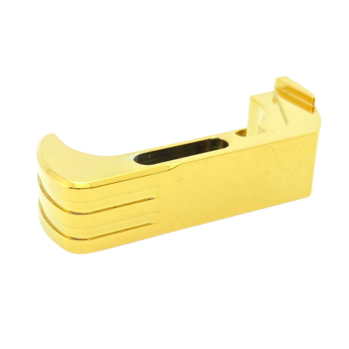Cross Armory CRG5MCGD Mag Catch  Extended Compatible w/Glock Gen4-5 Gold Anodized Aluminum