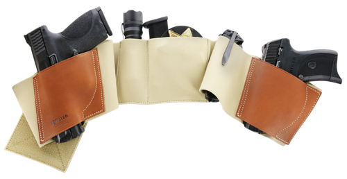 Galco UWKHLG2 UnderWraps 2.0 Khaki Large Leather/Nylon Handgun