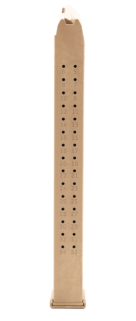 Toolman Tactical, Inc GL35C Glock  35rd 9mm Luger Flat Dark Earth Polymer