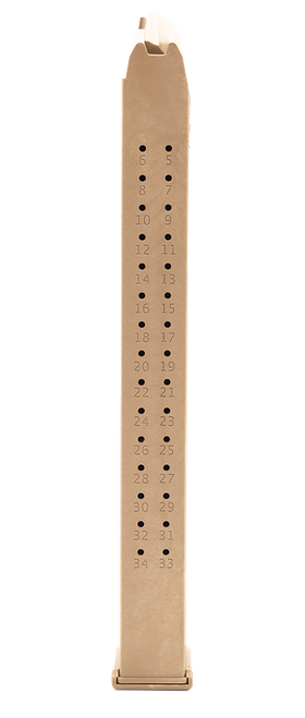 Toolman Tactical, Inc GL35C Glock  35rd 9mm Luger Flat Dark Earth Polymer