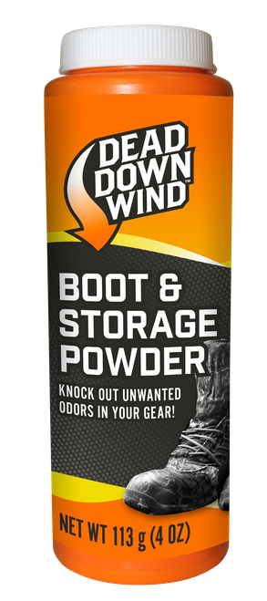 Dead Down Wind 1215N Boot Powder  Odor Eliminator Unscented Scent Cornstarch/Talc 4 oz