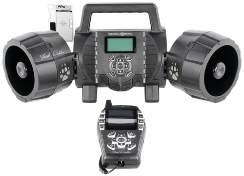 Western Rivers WRC-EGC-DS Eichler Dual Speaker Electronic Call Multiple Sounds Attracts Predators Features Remote Control Black Plastic