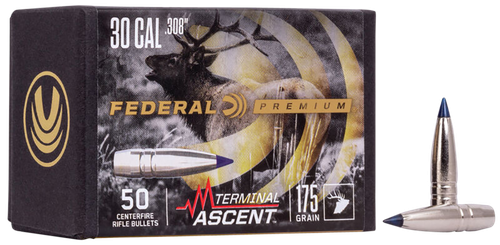 Federal PB308TA3 Premium Terminal Ascent Component 30Cal 215gr 50 Per Box/4 Case