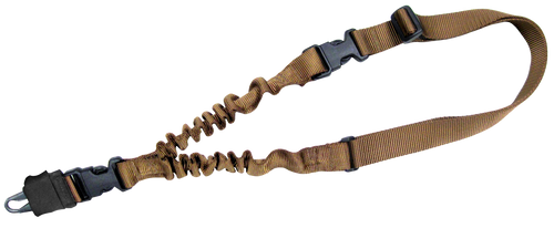 Tacshield T6010CY Shock Sling Coyote Tan Webbing Single-Point Rifle/Shotgun