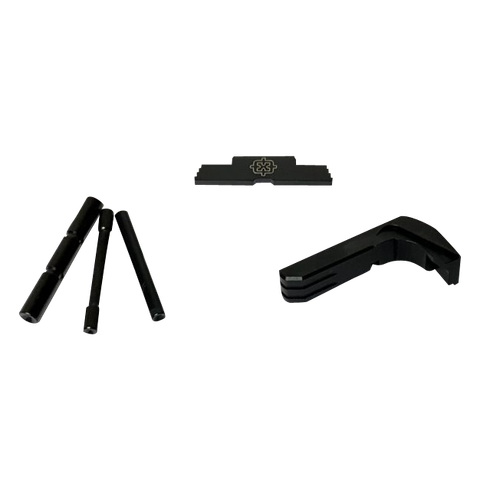 Cross Armory CRG4OKBK 3 Piece Kit  Extended Compatible w/Glock Gen4 Black Steel/Aluminum Pistol