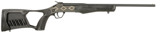 Rossi SSP1BKEN1 Tuffy Youth 410 Gauge with 18.50" Barrel, 1rd Capacity, Matte Black with Snakeskin Engraving Metal Finish & Black Fixed Thumbhole Stock Right Hand