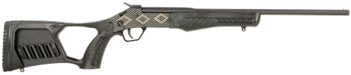 Rossi SSP1BKEN1 Tuffy Youth 410 Gauge with 18.50" Barrel, 1rd Capacity, Matte Black with Snakeskin Engraving Metal Finish & Black Fixed Thumbhole Stock Right Hand