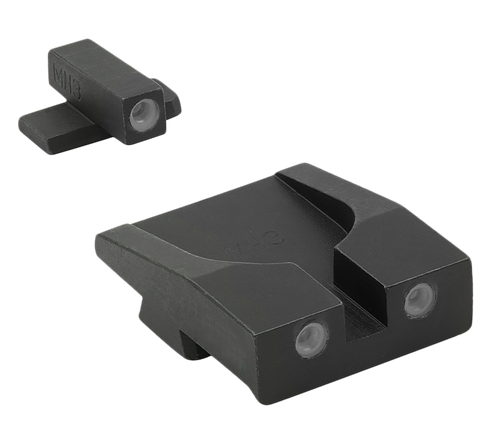 Meprolight USA 114203101 Tru-Dot  Green Tritium White Outline Front Sight-Green Tritium White Outline Rear Sight Springfield Armory XD-M/XD-S (Non OSP)