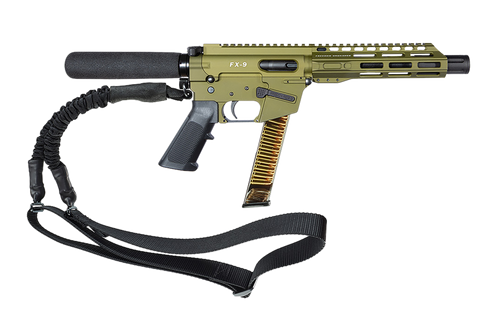 FREEDOM ORDNANCE FX9P8T-ODG FX9P  9mm Luger 31+1 8" OD Green Synthetic Pistol Tube