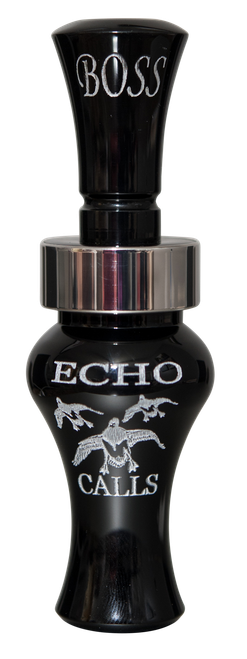 Echo Calls 80002 Boss  Open Call Single Reed Mallard Sounds Attracts Ducks Black Acrylic
