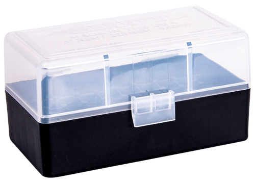 Berry's 79462 Ammo Box  223Rem/5.56NATO Clear/Black Polypropylene 50rd
