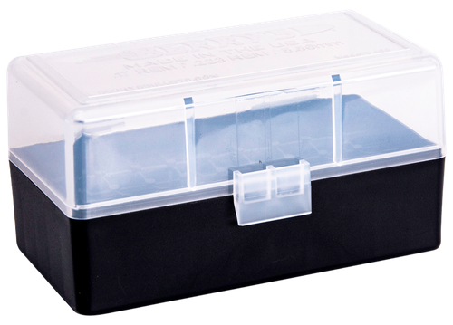 Berry's 79462 Ammo Box  223Rem/5.56NATO Clear/Black Polypropylene 50rd