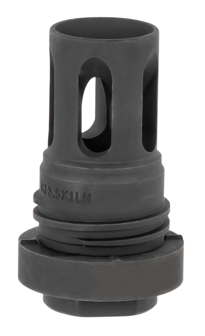 Yankee Hill 4315M13LA Mini QD Flash Hider Black Phosphate M13.5x 1 LH Threads 2.13" OAL for 5.56x45mm NATO AR-Platform